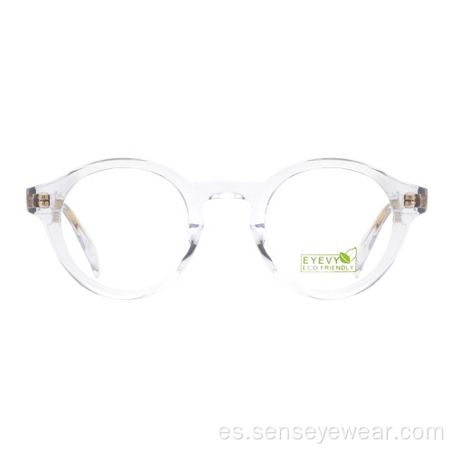 Gafas de marco óptico de acetato de eco acetato de unisex vintage